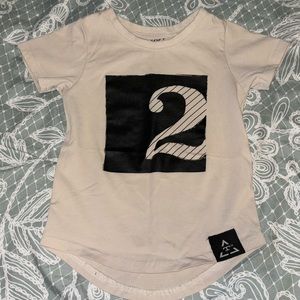 Kids Beige Graphic T-Shirt